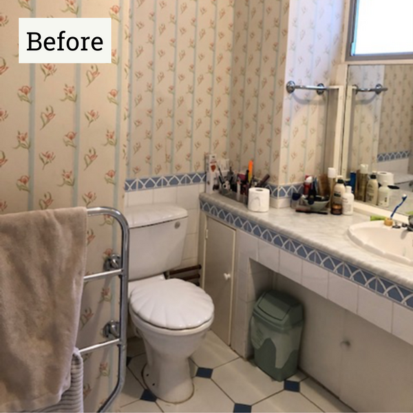 From tired florals to a spa-feel future-proofed bathroom