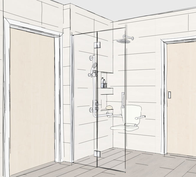 An accessible wetroom for N & L's dad