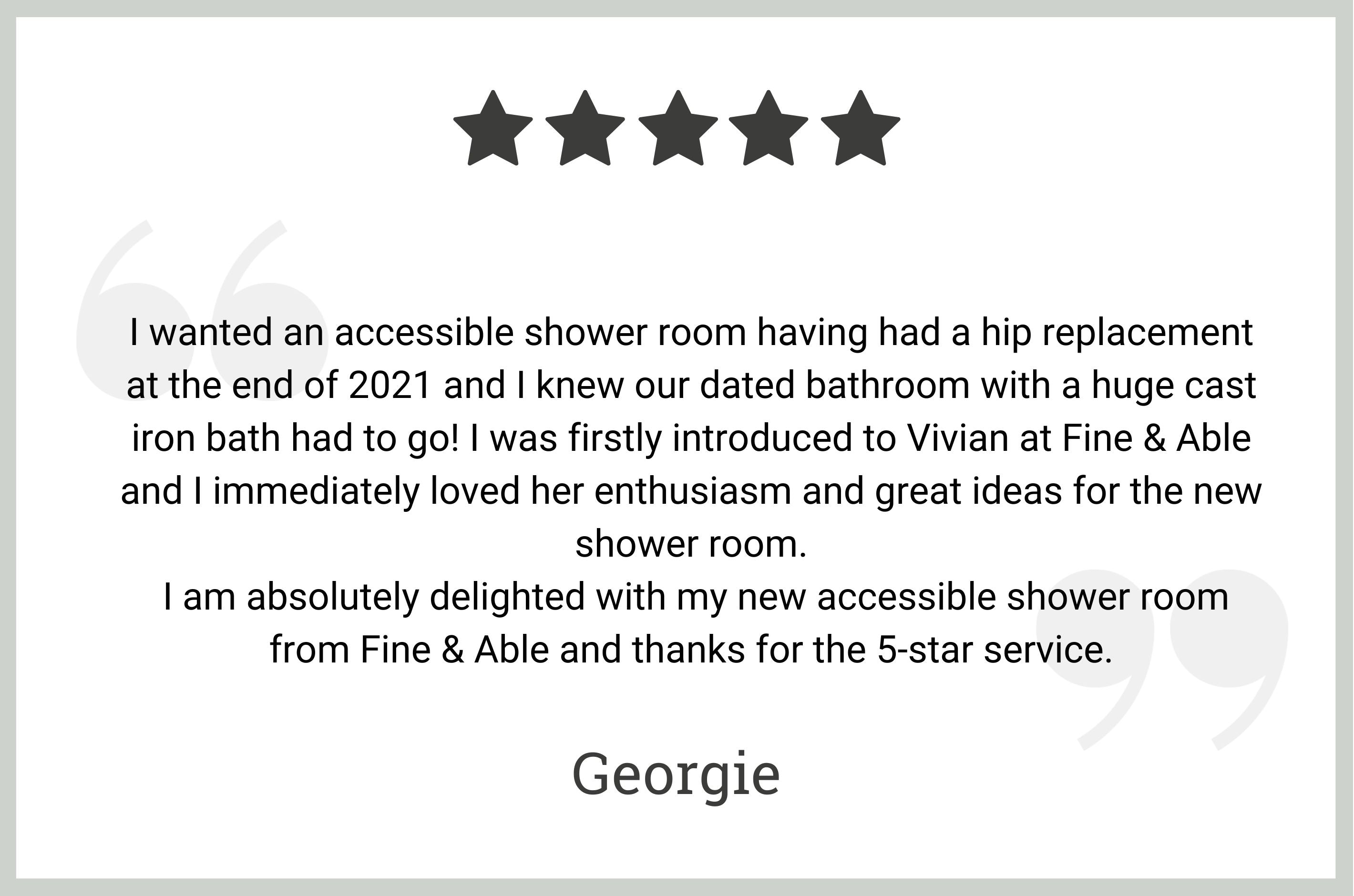 5 star review by Georgie