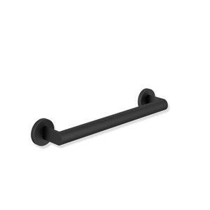 400mm Freestyle Straight Grab Rail with a matt black finish on a white background