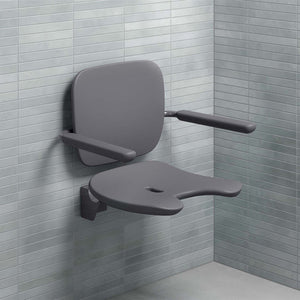 Desergo shower seat with backrest & arm support lifestyle image